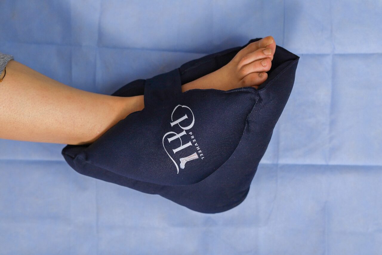 Patient wearing PrevHeel