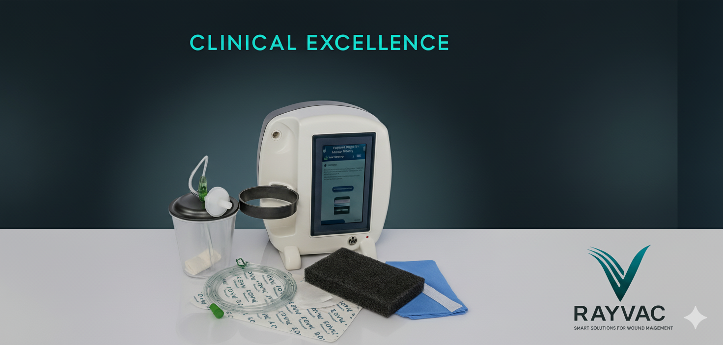 Rayvac clinical team reviewing NPWT process & device